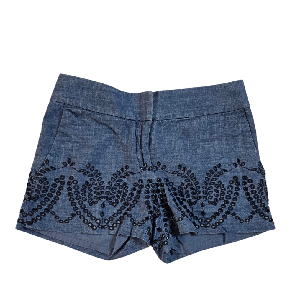 Women's Blue Embellished Loft Shorts Sz00